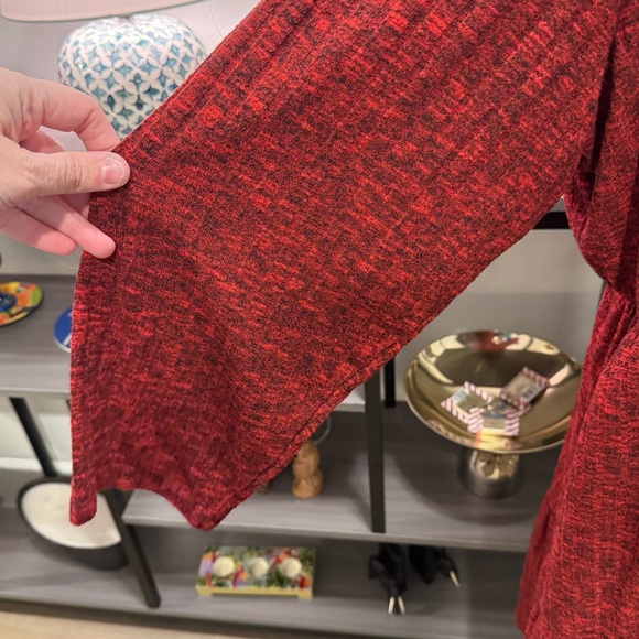 Torrid Red Textured Knit Long Sleeve Midi Dress – Women’s Size 4 (Plus) - Picture 8 of 15